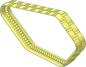 Technic Tread Cybermaster (Formed for 5 Sprocket Wheel 20 Tooth)