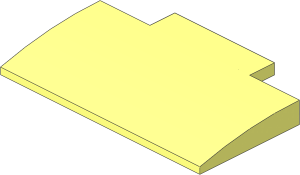 Slope Brick Curved  5 x  8 x  0.667 without Studs