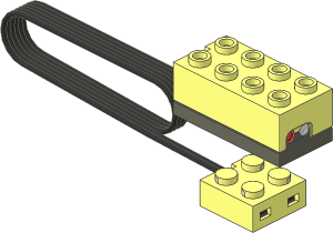 Electric Brick  2 x  4 x  1.333 Sensor Light with Long Cable and Contact Brick