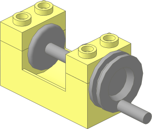 Winch  2 x  4 x  2 with Light Grey Drum