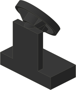 ~_Car Steering Stand and Wheel Black (Obsolete)