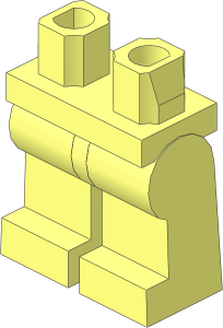 ~Minifig Hips and Legs (Standing) (Obsolete)