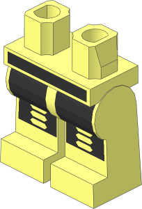 ~Minifig Hips and Legs with Robot Pattern (Obsolete)