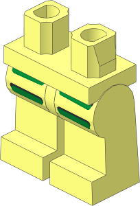~Minifig Hips and Legs with Astro Pattern (Obsolete)