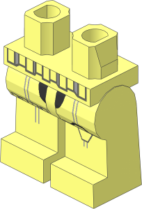 ~Minifig Hips and Legs with SW Stormtrooper Pattern (Obsolete)