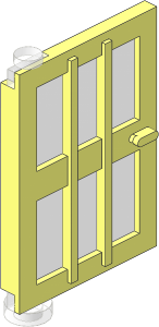 =Door  1 x  4 x  5 Left with  6 Panes with TransClear Glass