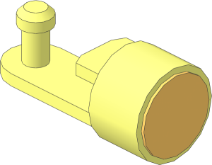 Magnet Holder for Train Base  6 x 16 Type 1 with Magnet (Complete)