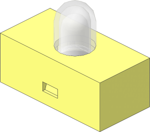 Electric Light & Sound Brick  1 x  2 with Single Top Light