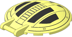 Dish  6 x  6 Inverted - No Studs with Handle with TIE Advanced Hatch Pattern