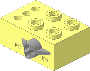 Electric Brick  2 x  3 Sensor Touch 4.5V