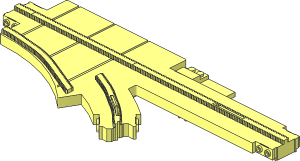 Monorail Track Point Right (Straight)