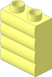 Duplo Brick  1 x  2 x  2 Logs Horizontal