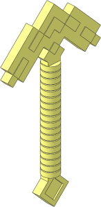 Minifig Pickaxe Blocky