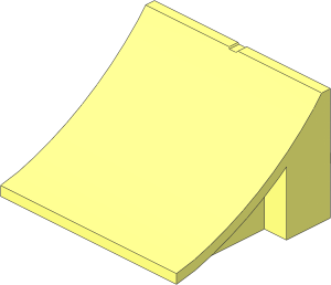 Slope Concave  8 x  8 x  4 with  1 x  6 Plate