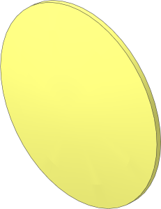 Minifig Shield Round Bowed