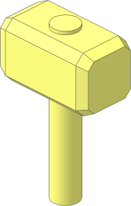 Minifig Tool Sledgehammer