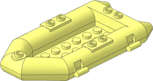 Boat Inflatable 12 x  6 x  1.333 (Complete)