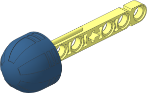 Technic Competition Arrow with Rubber Dark Blue Tip