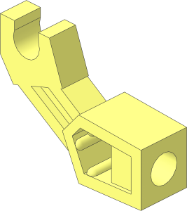 =Minifig Mechanical Arm with Clip and Rod Hole with Thick Forearm