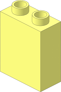 Duplo Brick  1 x  2 x  2 with Bottom Tube