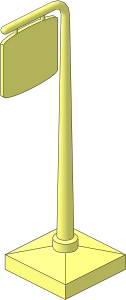 Signpost Cantilever with Suspended Sign
