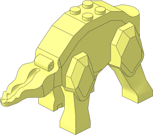 Animal Dinosaur Body Triceratops (Complete)