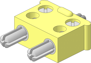 Electric Plug (Type 4) Twin without Centre Plastic Pin with Cable End