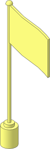Flag on Flagpole Type 1