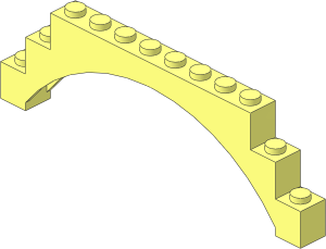 Arch  1 x 12 x  3 Raised with  5 Internal Ribs