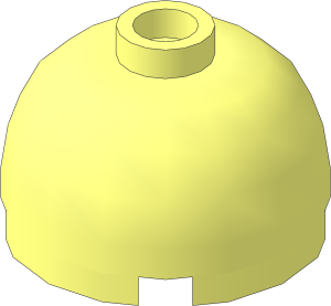 =Cylinder  2 x  2 with Dome Top with Axle Hole and Hollow Stud