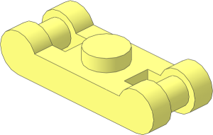 Plate  1 x  1 with Handles on Opposite Ends
