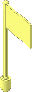 Flag on Flagpole Type 4