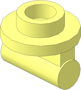 Plate  1 x  1 Round with Bar Handle on Long Stem