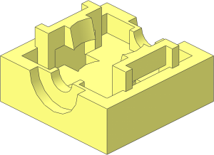 ~Brick  2 x  2 Arm Holder Lower Part