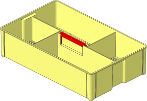 Container Storage Box 24 x 40 with Red Handle