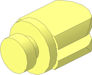Arm Piece with Disc and 2 Fingers