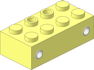 ~Electric Train  4.5V On/Off Switch Brick  2 x  4 (Needs Work)