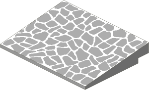 ~_Slope Brick 10  6 x  8 with Slate Roof Pattern (Obsolete)