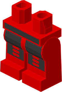 ~_Minifig Hips and Legs with Robot Pattern (Complete) [4] (Obsolete)