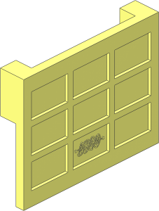 ~Garage Door with Rear Cross without Hinge Pins