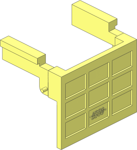 Garage Door with Counterweights with Hinge Pin