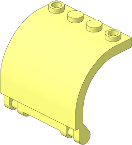 Hinge Panel  3 x  4 x  3 Curved