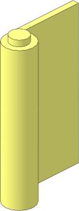 Door  1 x  3 x  4 Right with Vertical Handle