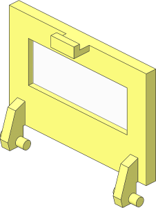 Homemaker Stove Door with Glass (Complete)