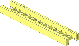 Ladder  2.4 x 13 2-Section (Contracted)
