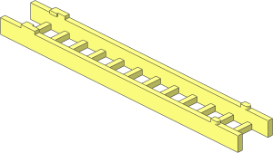 Ladder  2.4 x 13 Middle Section with Stopper