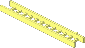 Ladder  2.4 x 13 Middle Section without Stopper