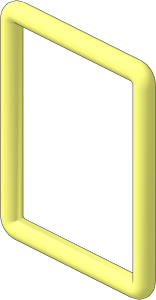Rubber Belt Round 15 /  1.6 (Formed for 2 Plates  2 x  2 with Hinge - Unloaded)