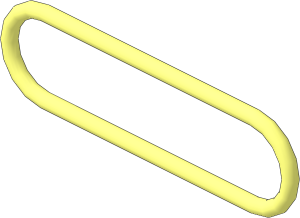 Rubber Belt Round 15 /  1.6 (Formed for  2 Technic Bushes)