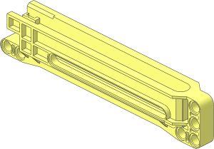 Technic Gear Rack  1 x 14 with Bottom Beam Housing